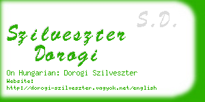 szilveszter dorogi business card